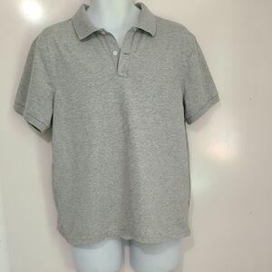 J. Crew Gray Polo Shirt Regular Fit Cotton Blend